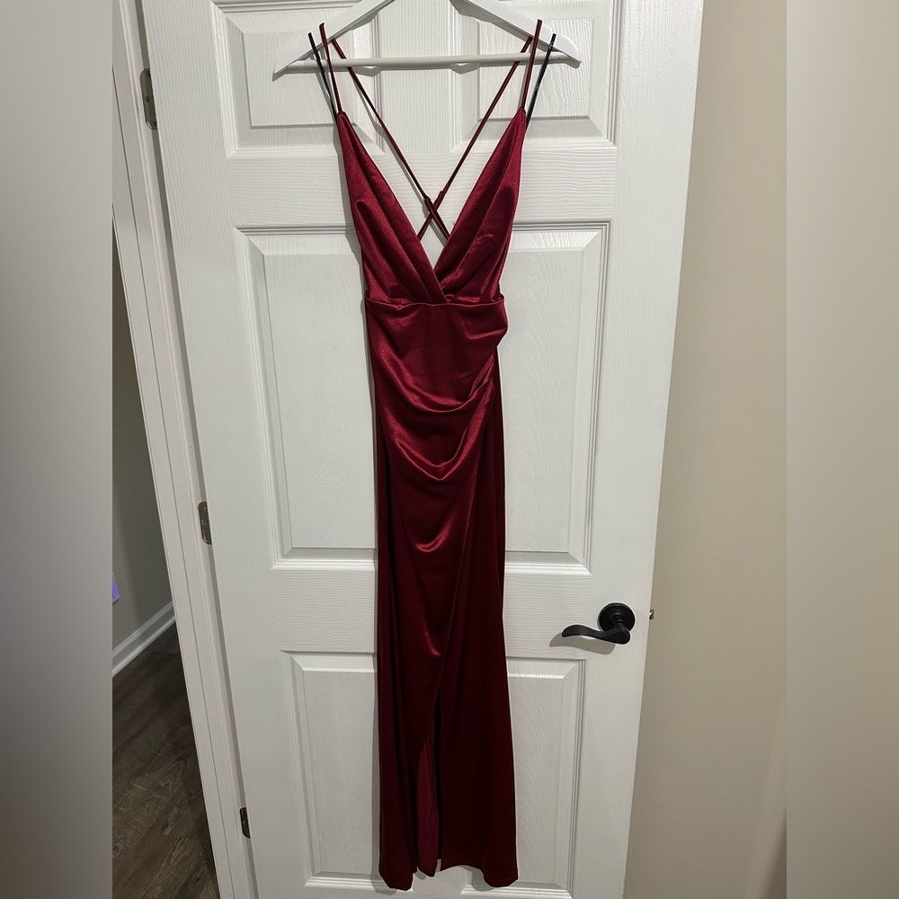 LuLu’s Satin Red Dress